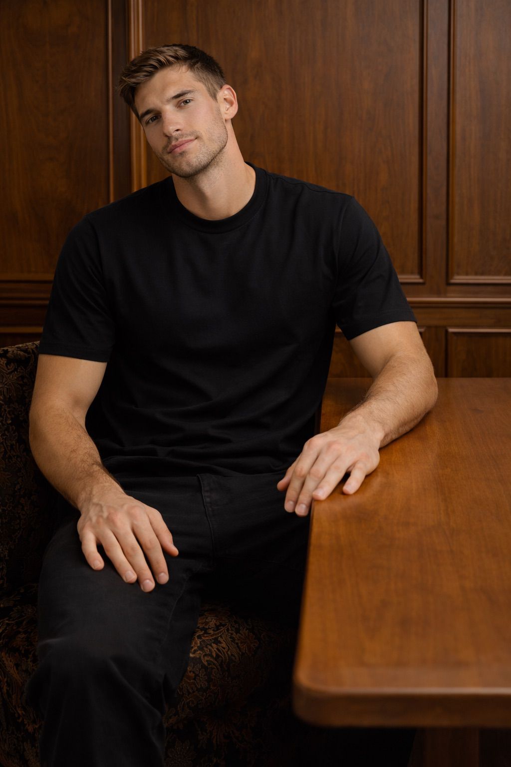 Camiseta Slim Negra